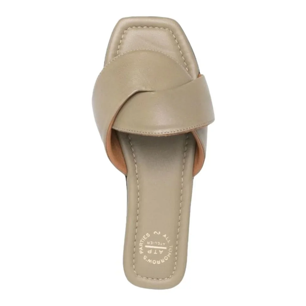 NIB ATP Atelier Capurso Slide Sandal / sage - Picture 1 of 4